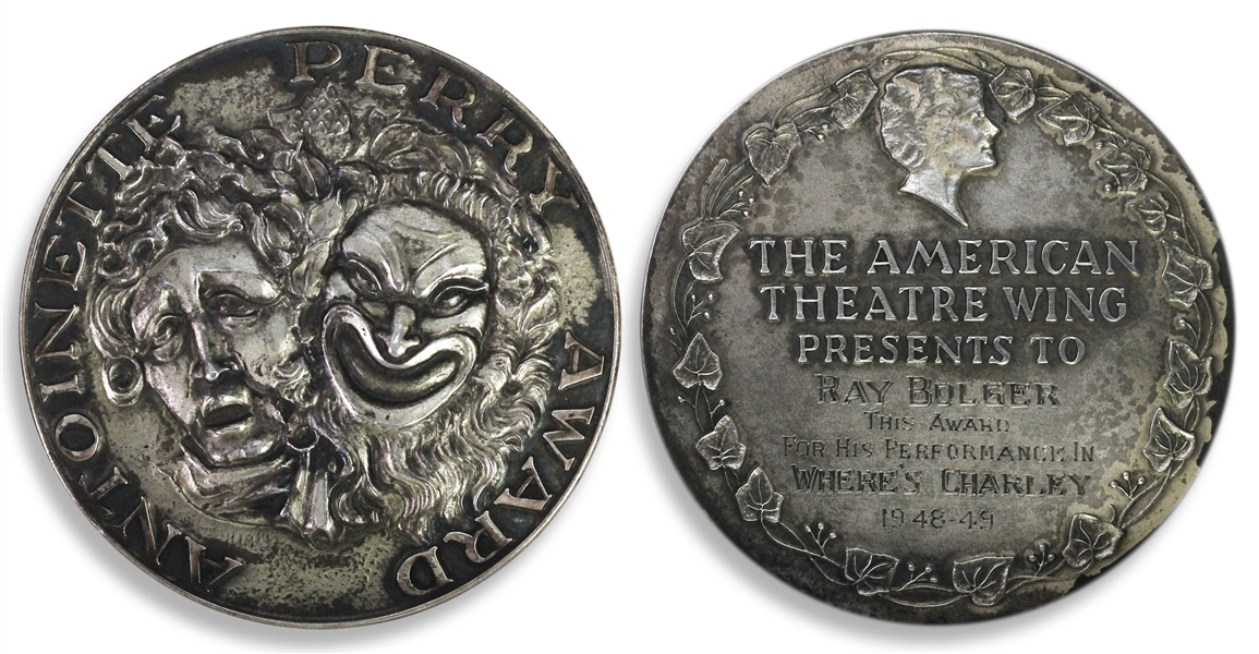 Ray Bolgers Tony Award -- From the 3rd Year of the Awards for the 1948 Production of Wheres Charley? for Best Performance by a Leading Actor in a Musical